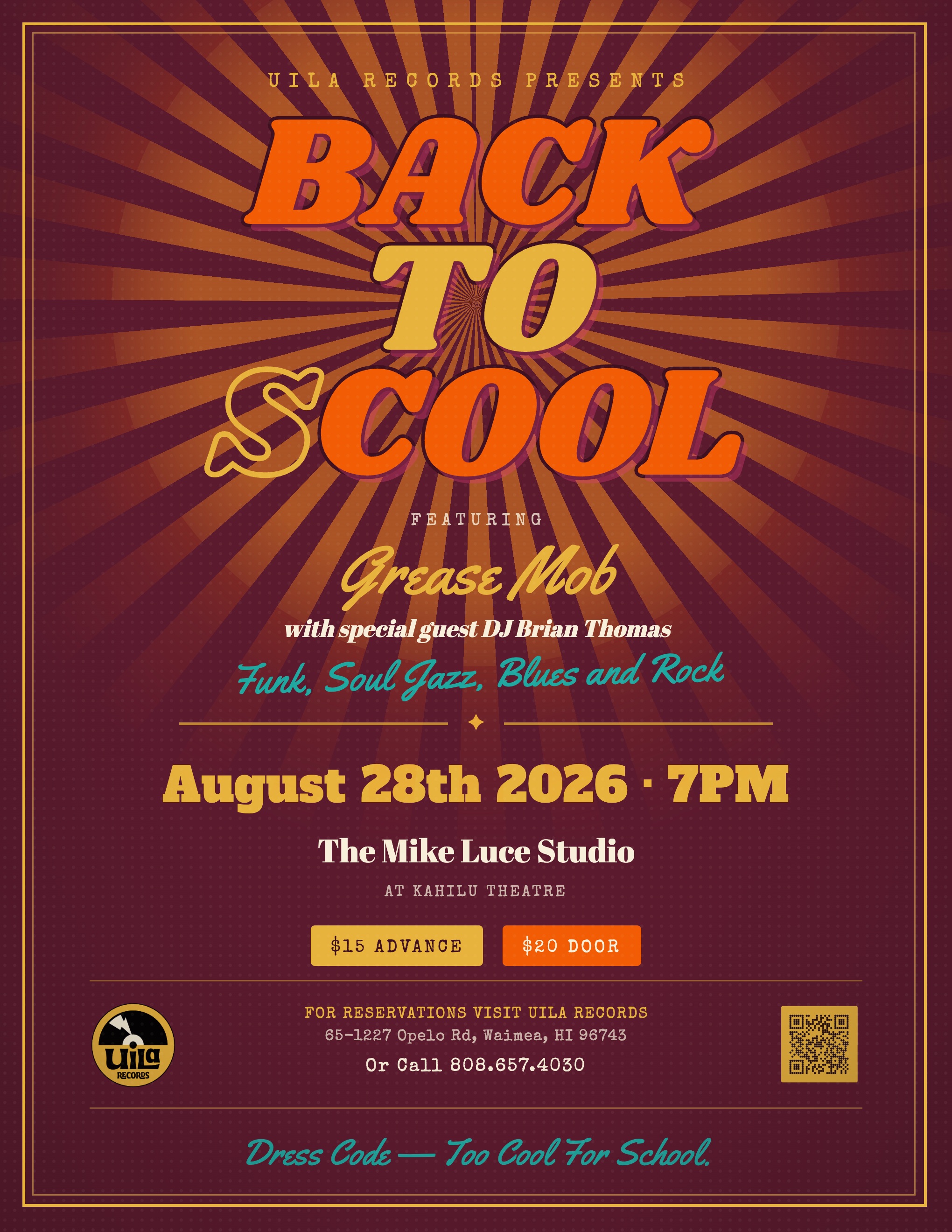 Back to Scool flyer